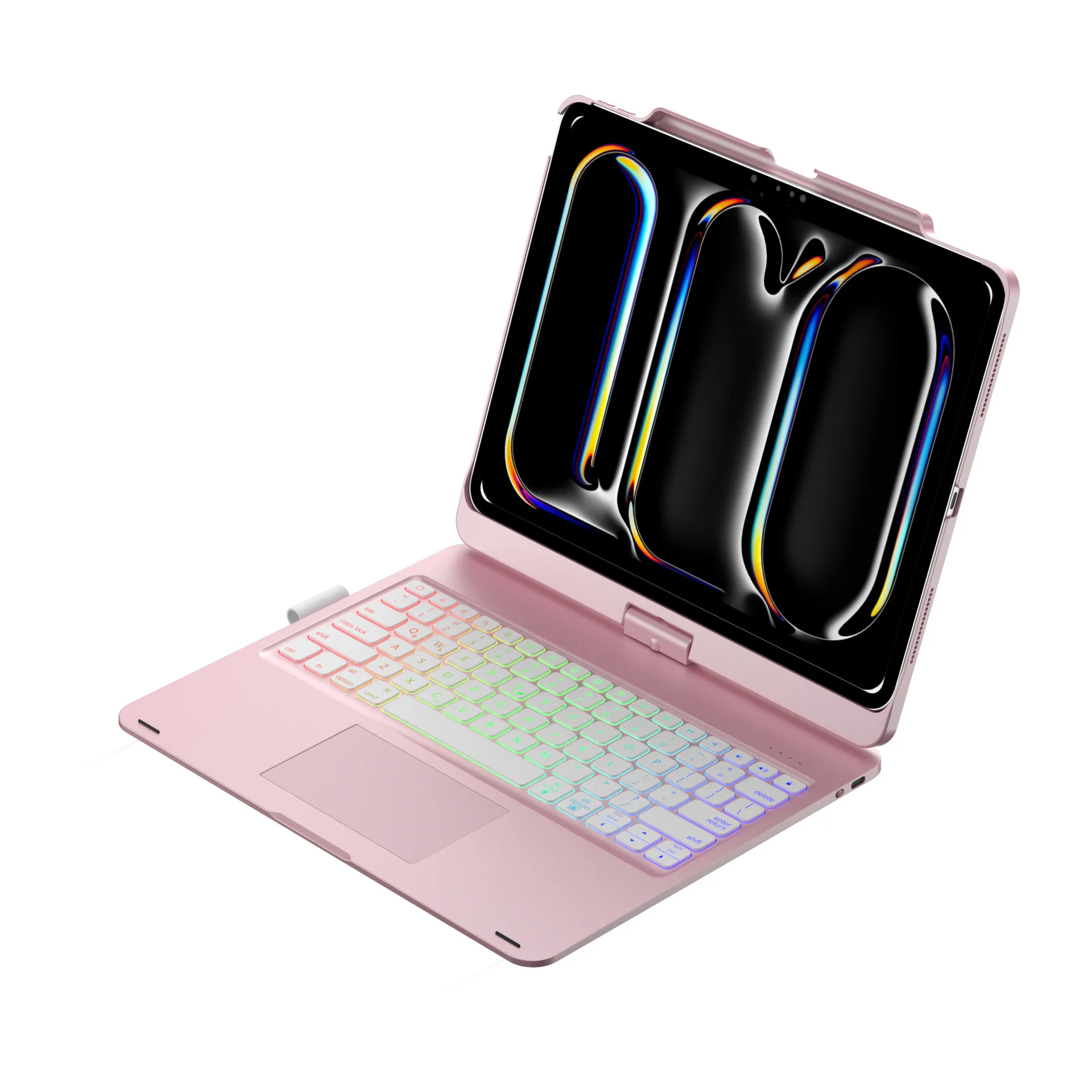 Suitable for ipadpro13 inch touch backlight bluetooth keyboard ipad pro12.9 inch pen slot tablet