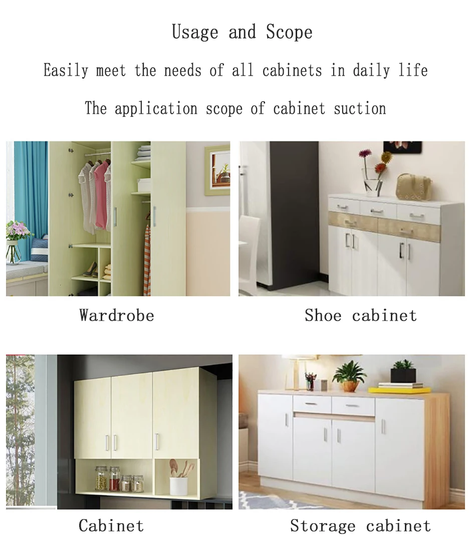 Description Picture 3 of itemZinc Alloy Heavy-Duty Rebound Device Magnetic Impact Bead Cabinet Door Double Door Cabinet Suction Spring Device