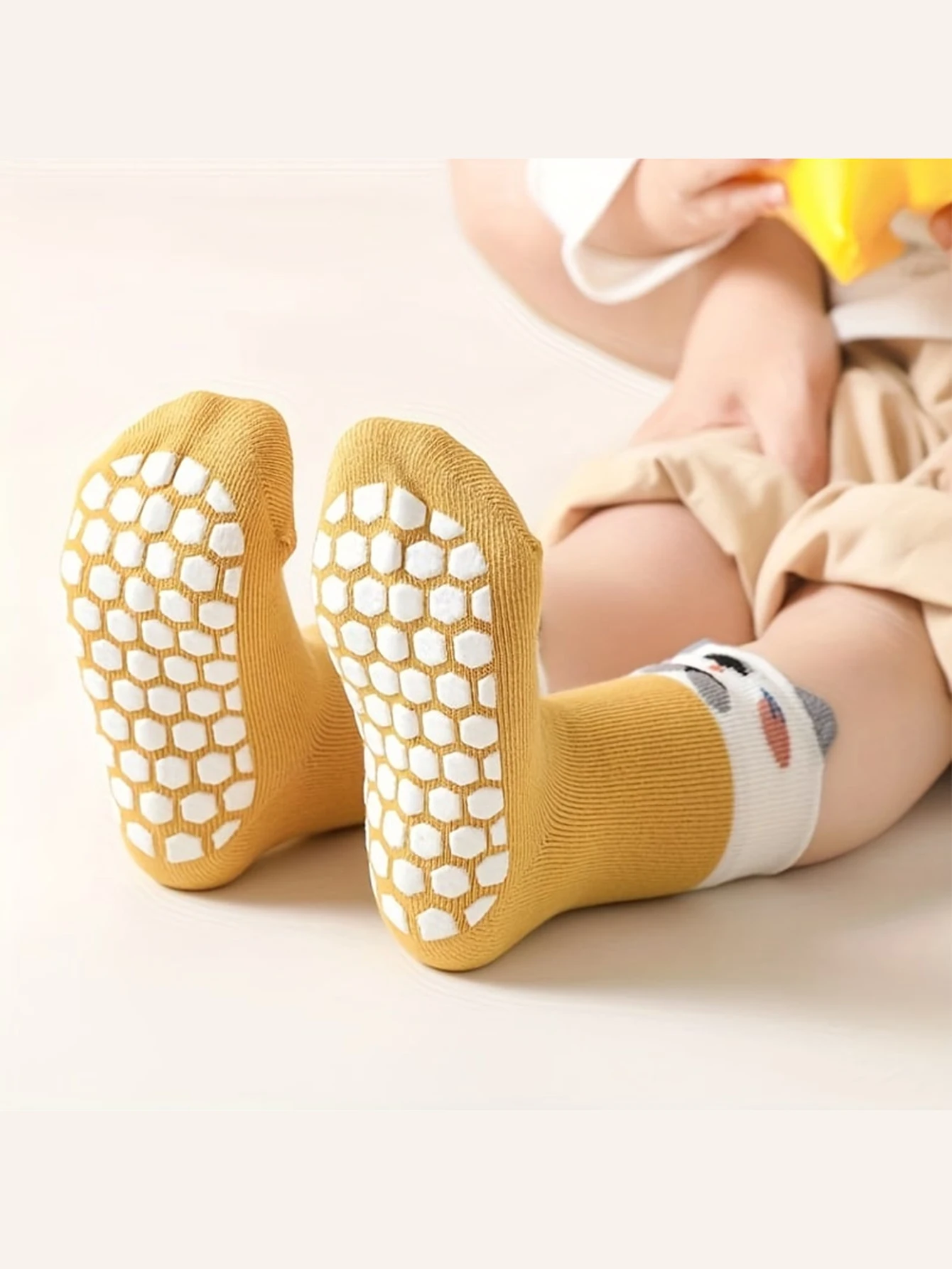 Cotton Socks Kids Socks Cartoon Socks Baby Socks Girls Socks 4 Pairs Baby Floor Socks Cartoon Four-Season Stereo Animal Toddler Shoes For Boys and Girls