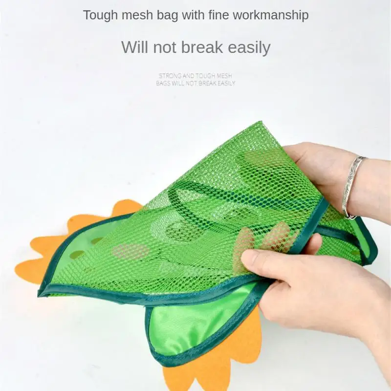 Cartoon Animal Shower Hanging Basket Cute Mesh Bag Bathroom Storage Organizer Holder for Children Baby Bath Water Toy Net Pouch 3