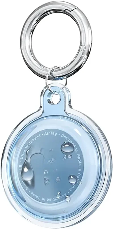 Waterproof Airtag Holder Keychain for Pet Collars and Key Rings