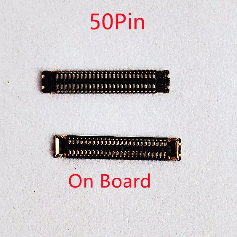 10-Pack LCD Display Screen Flex FPC Connectors, 50-Pin
