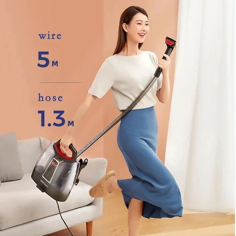 BISSELL SpotClean 휴대용 스팀 청소기 소파 카펫 커튼 자동차 진공 청소기 스프레이 흡입 통합 기계 청소 기계