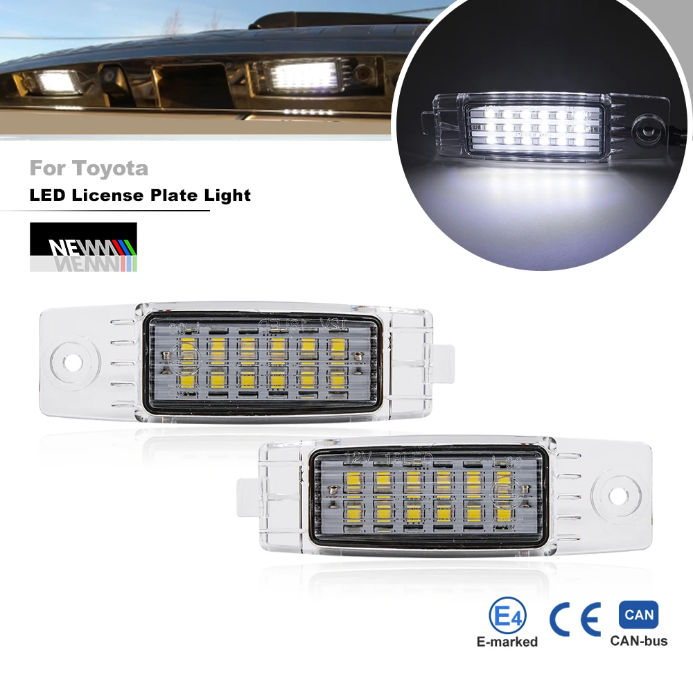 Led License Plate Light For Toyota Hiace S.b.v/highlander/rav4 For