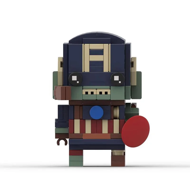 

New Zombie Captain America BRICKHEADZ Building Blocks Mini Action Figure Toys