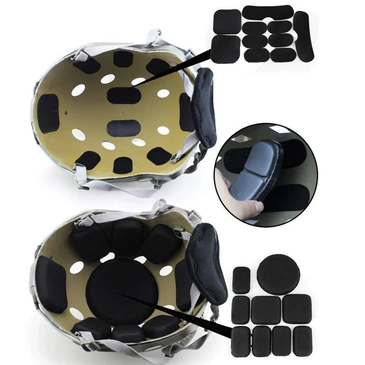 Airsoft Helmet Pads Padding Kits Fma Pads Pasgt Sports Helmets Tactical Helmet Pads
