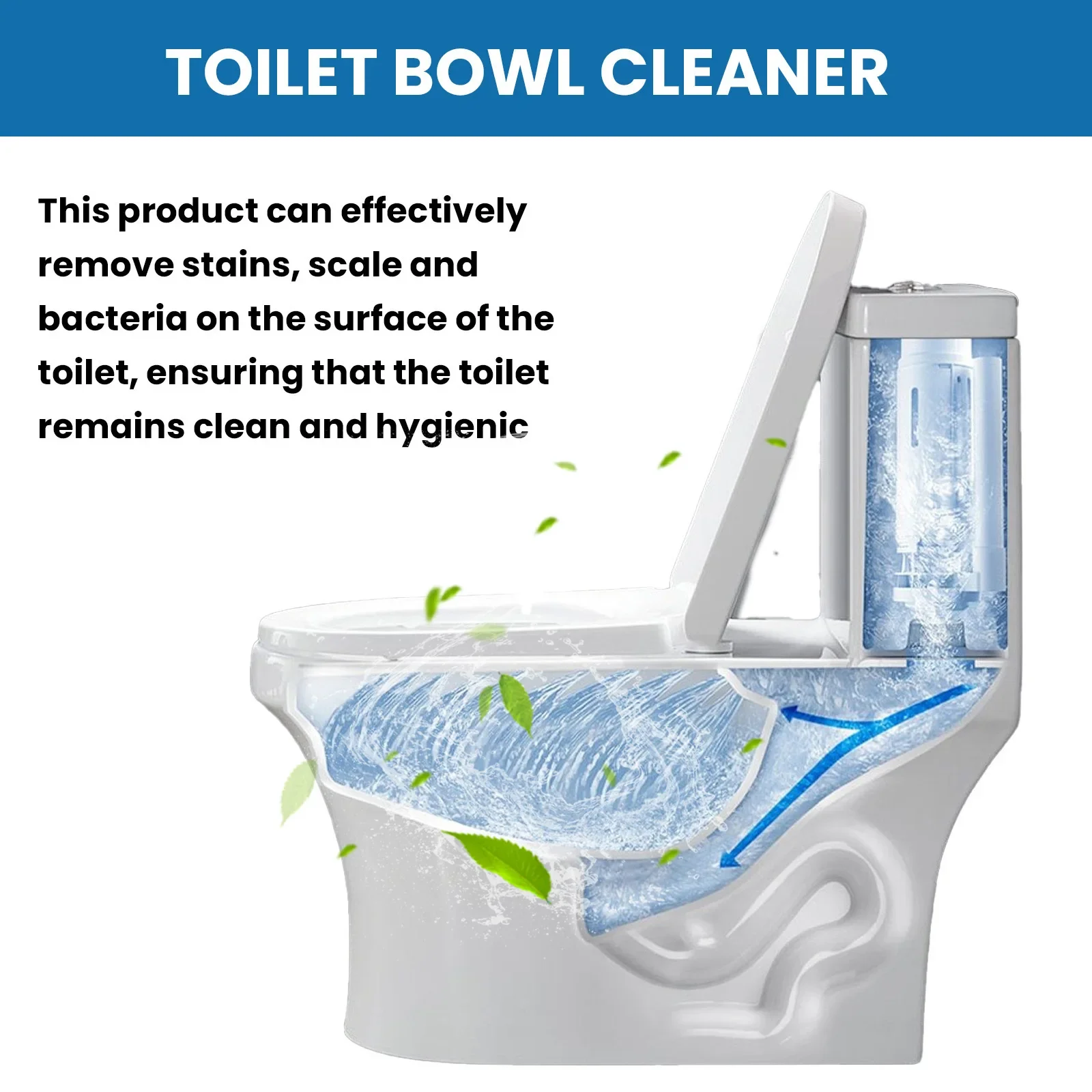 Automatic Toilet Bowl Cleaner For Deodorizing Descaling Against Tough Remove Urine Stain Dirt Toilet Pipe Dredging Agent