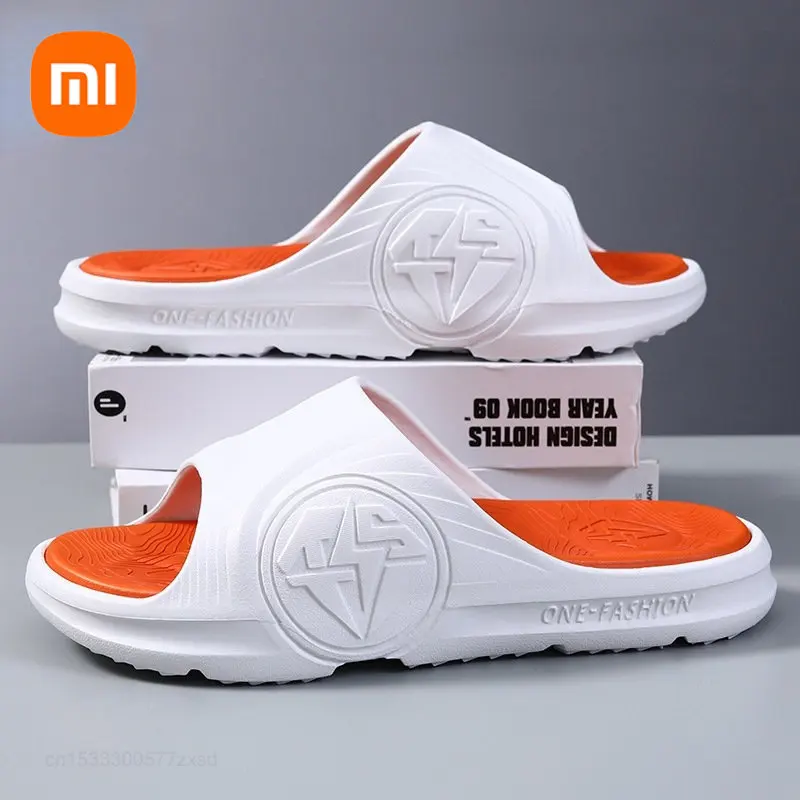 

Мужские домашние шлепанцы Xiaomi на толстой подошве, летняя одежда для пар, сандалии и тапочки для дома и улицы, спортивные мужские сандалии, новинка 2023