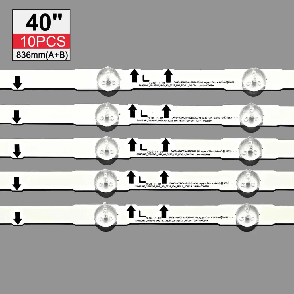 LED Ʈ Ʈ D4GE-400DCA-R1 R2 D4GE-400DCB-R1 R2, UE40H6500, UN40J5500, CY-GH040CSLV5H ,  10 /Ʈ, 100% ǰ