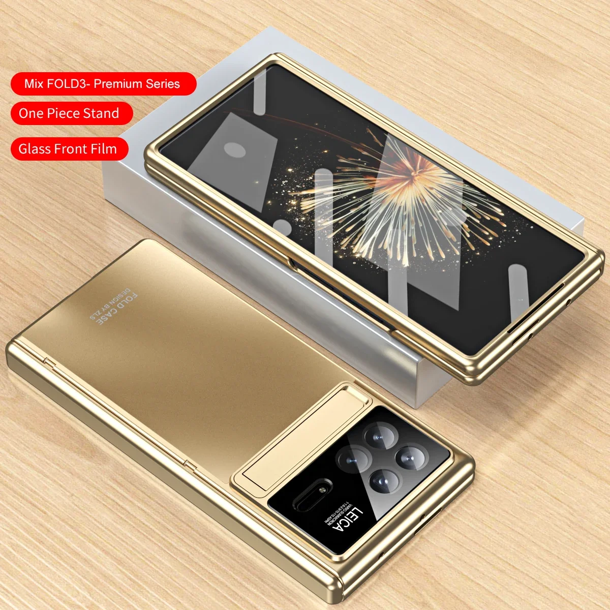 For Xiaomi MIX Fold 3 5G Case 360° Full Screen Protector Cover Hinge Plating Matte Mechanical Case For Xiaomi MIX Fold 3 5G_voghion.com