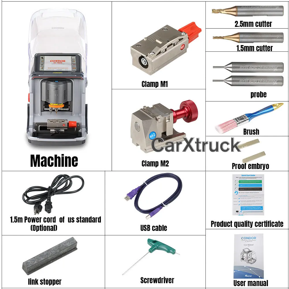 

Xhorse Condor XC-MINI Plus Key Cutting Machine and Xhorse XDKP00GL Key Reader Key Bitting Identification