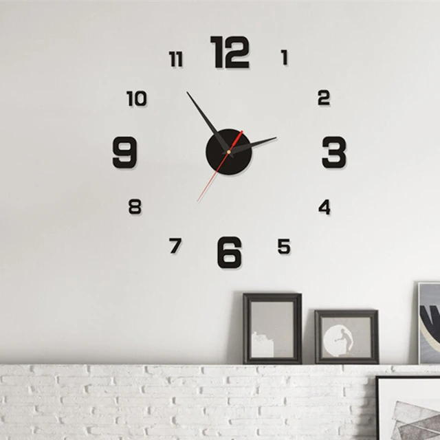 Reloj De Pared De Salón De Diseño Moderno, Decoración De Pared De Año  Nuevo, 3d, Creativo, De Metal Dorado, 2022 - Relojes De Pared - AliExpress