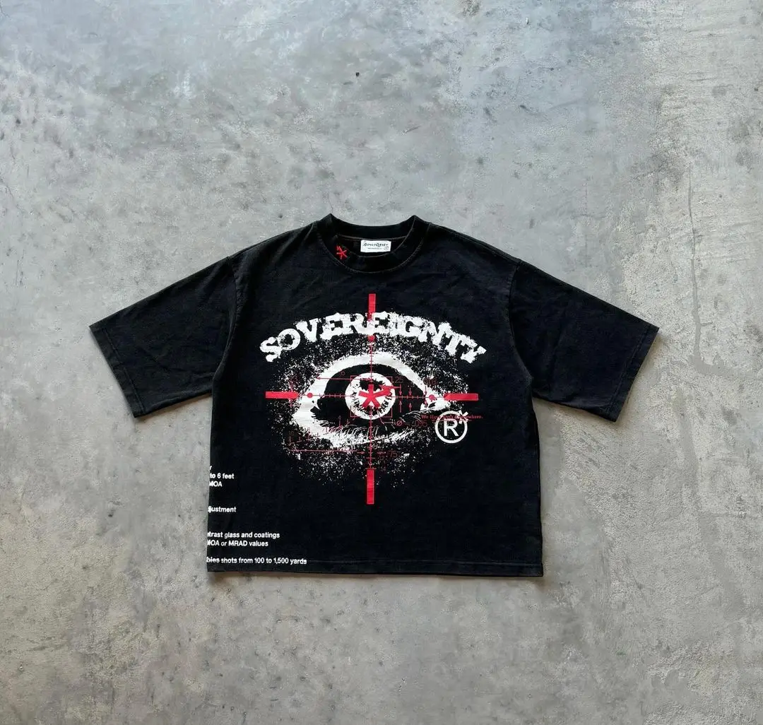 Camiseta unisex negra Sovereignty