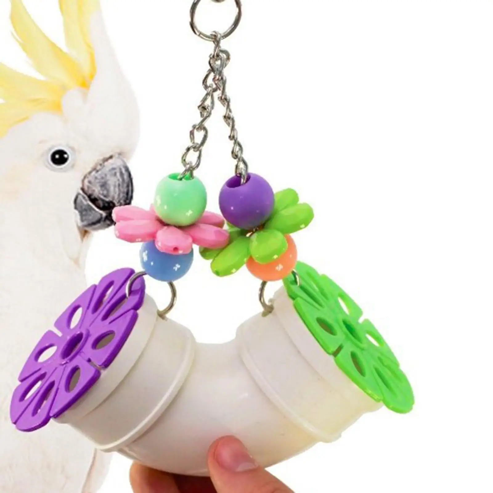 Pet Bird Toys Pipeline Cage Toy Cage Hanging Accessory Hanging Toys for Parakeets Cockatoos Lovebird Budgies Parrot Gift