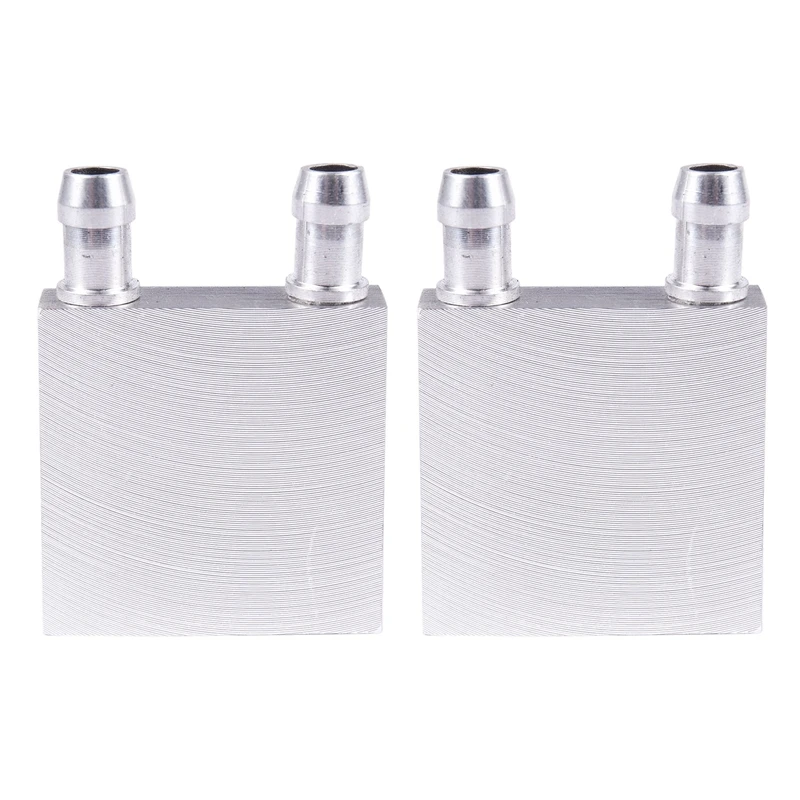 Rise-2Pcs Muslimaluminium Water Liquid Cooler Block Dissipatore Di Calore Per Computer Cpu Radiatore