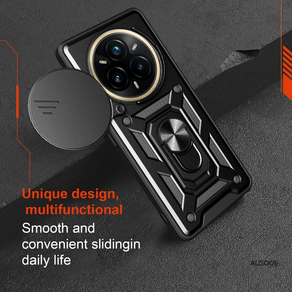 Armor Slide Camera Ring Stand Protective Case - Shockproof  Cover