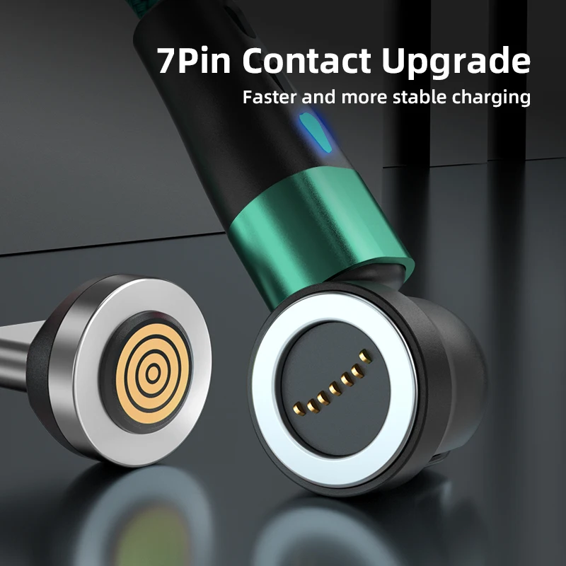 รูปสินค้า สายชาร์จแม่เหล็ก USB-C 540 องศา ชาร์จเร็วสำหรับมือถือทุกยี่ห้อ