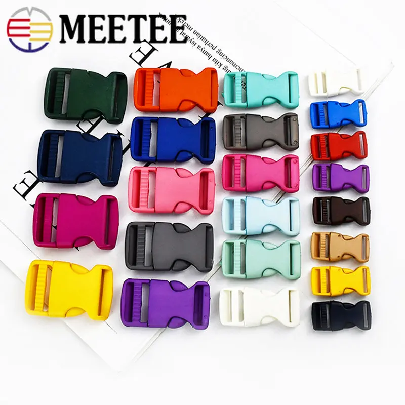 

10/20Pcs 15/20/25/30mm Plastic Release Buckles Bag Side Clip Hook Webbing Belt Buckle Backpack Strap Adjust Snap Clasp Accessory