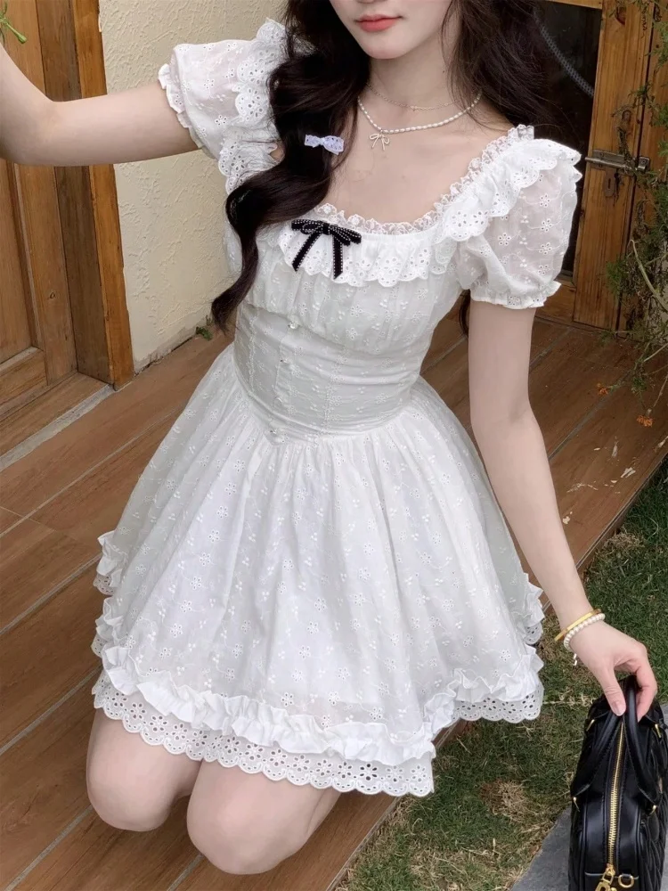 AJISAI mini frill puff OP ホワイト S AJISAI mini frill puff OP ホワイト S