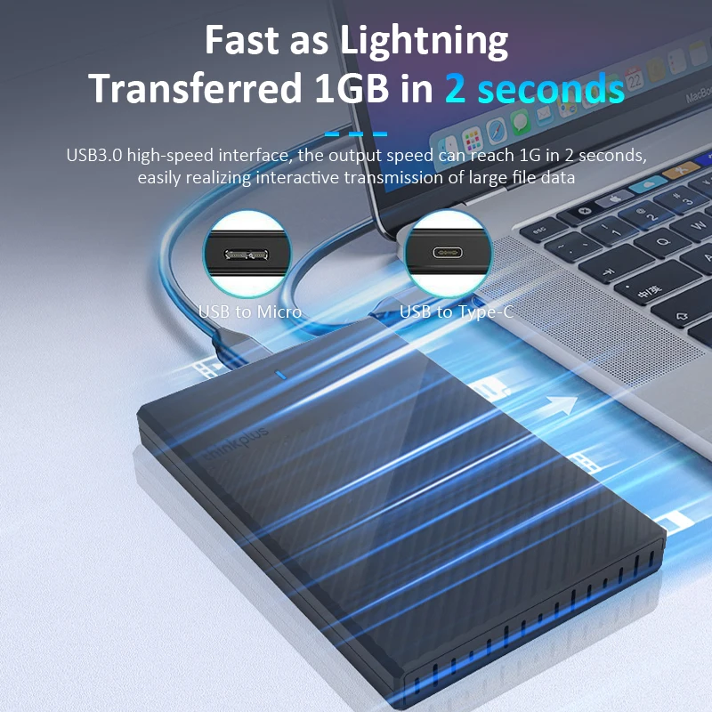 레노버 HDD 케이스 2.5 SATA to USB 3.0 어댑터 외장 하드 드라이브 인클로저 리더 SSD 디스크 HDD 박스 케이스 HD 2.5 HDD 케이스