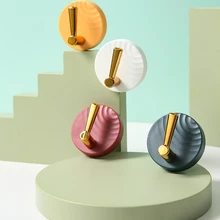 4 Packs of Non-punching Multifunctional Creative Hooks Light Luxury Strong and Seamless Hooks Bathroom Toilet Door Back Hooks