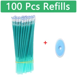 Kawaii Erasable Gel Pen Refill Set - 100 Pieces (100 Green Refills)