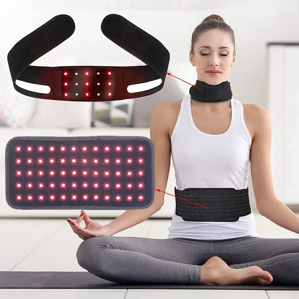 Red&Infrared Light Therapy Belt 660nm&850nm for Full Body Pain Relief Slimming