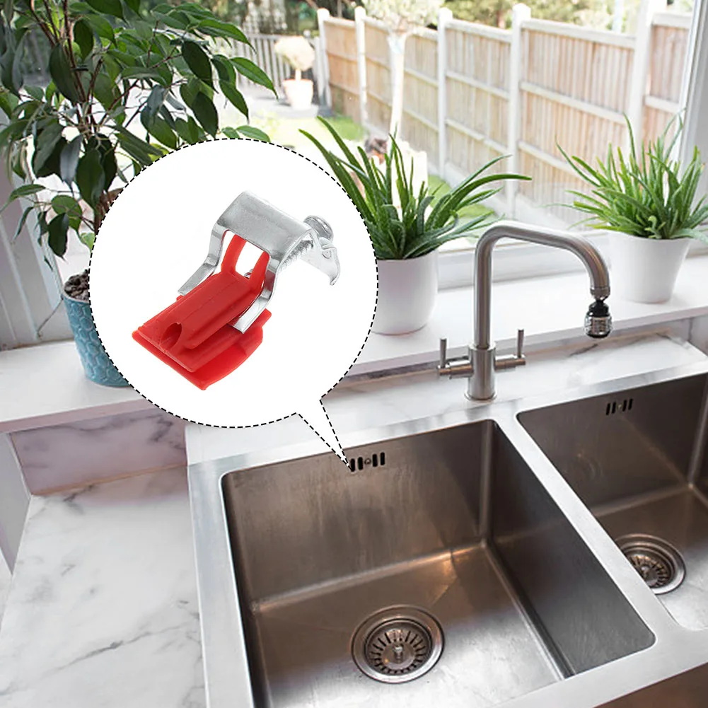 No Wall Damage Kitchen Sink Mounting Clips Kitchen Sink Accessories Easy Installation Plastic + Manganese Steel