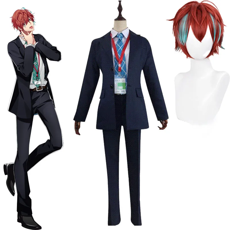 

Kannonzaka Doppo Cosplay Uniform Suits Division Rap Battle Costume DRB MC Doppo's Wig Headwear Women And Men Anime Clothing