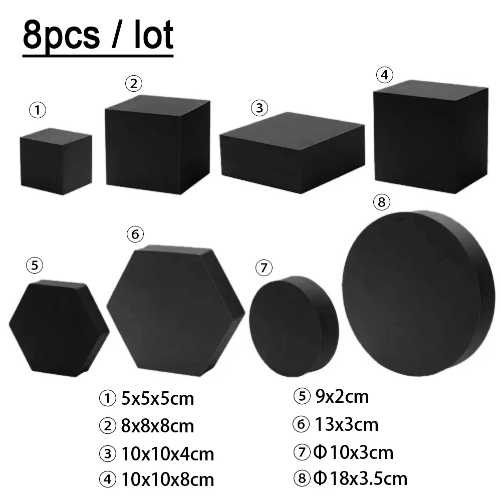 8 pcs Black set
