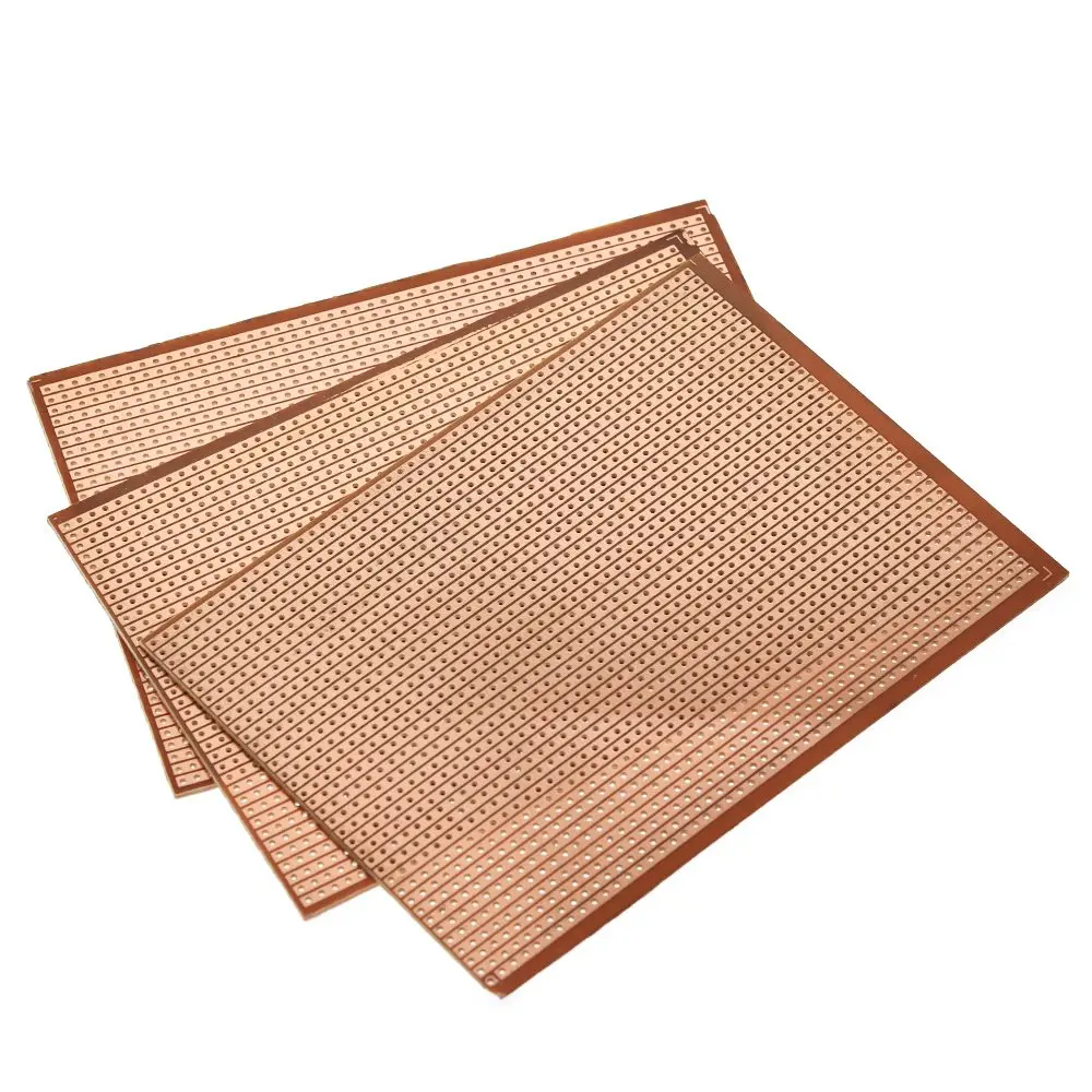 TZT DIY 9.5x12.8 9.5*12.8CM Prototype Paper Board Universal Experiment Matrix Circuit Board Single Row Continuous Hole 95x128mm printed circuit board