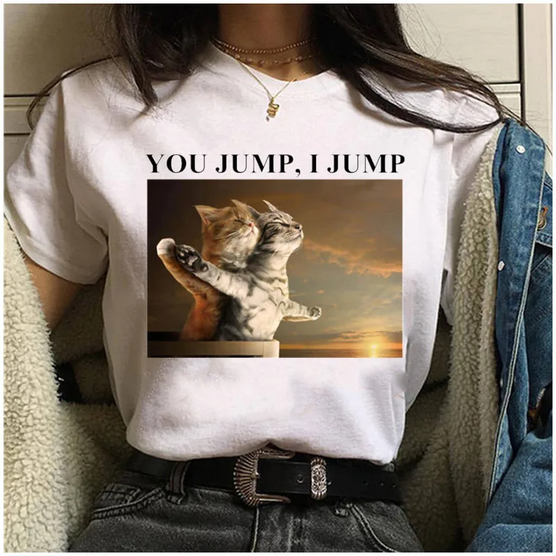 

Famous Artists Series Print Cotton T-shirt Short Sleeve Casual Cartoon Fashion Tee Top Tshirt Female Graphic Clothing