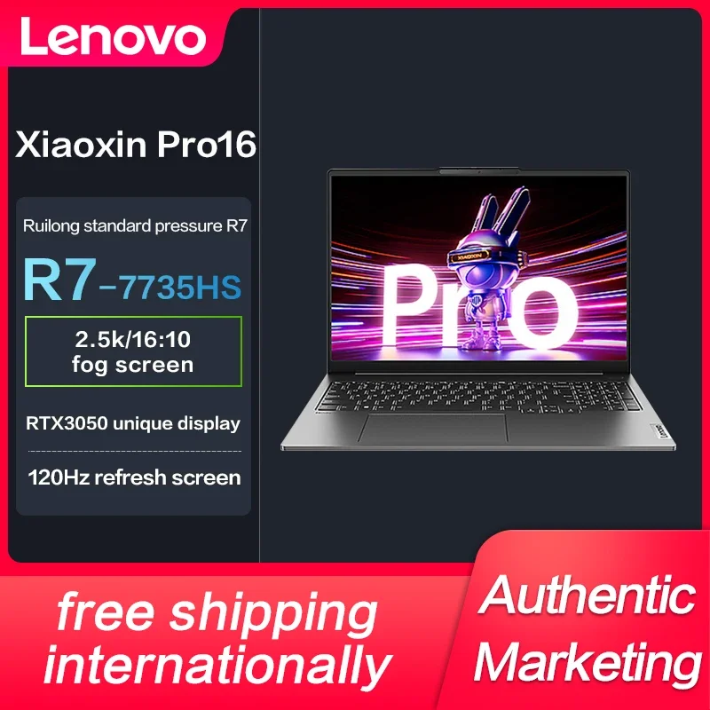 Lenovo-XiaoXin-Pro-16-2023-Slim-Laptop-AMD-Ryzen-R7-7735HS-16GB-32GB-16 ...