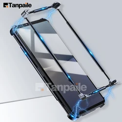 Premium Stainless Aluminum Metal Bumper Border Case - Frame Shockproof Lock Cover for Sony Xperia Pro I (Black)