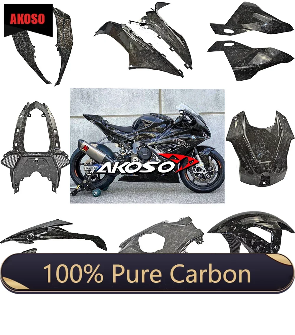 

100% Full Forged Weave Carbon Fiber For BMW S1000RR 2019 2022 2020 2022 Motorcycle Fairings Kit 2021 윙렛 accesorios para