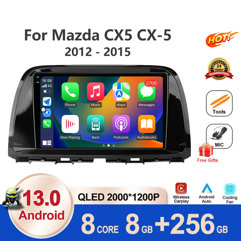 

Android 13 2K For Mazda CX5 CX-5 CX 5 2012 - 2015 Car Radio Multimedia Automotiva Video Player Navigation No 2din 2 din BT Tools