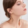 Vnox Delicate Japan Korean Long Tassel Linear Chain Earrings for Women, Stainless Steel Ear Line Threader Dangle Earring 4