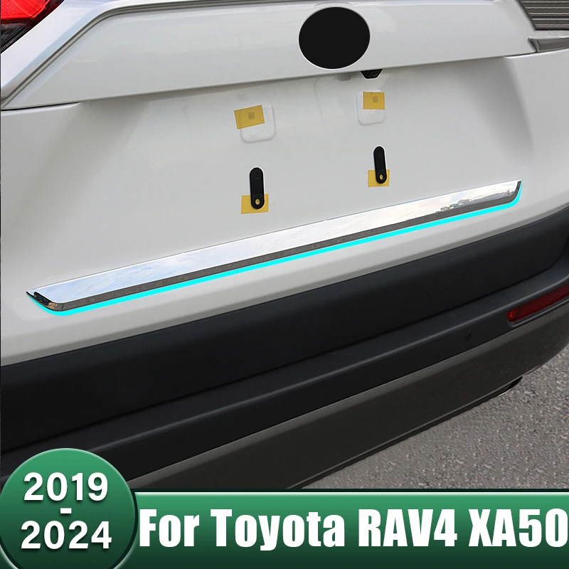 

Car Rear Trunk Lid Trim Tailgate Rear Door Bottom Cover Stickers For Toyota RAV4 XA50 2019 2020 2021 2022 2023 2024 RAV 4 Hybrid