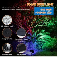 Unique Design 18 Led Rgb Spot Light Waterproof Garden Led Solar Stake Spotlight For Pathway Landscape Lawn Outdoor Decor 2