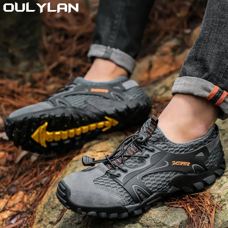 Breathable Beach Wading Shoes Training Sneakers Caminhadas Trekking Shoes for Women Summer Outdoor Non-slip Hiking Shoes Men