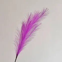 Artificial Pampas Reed Grass Faux Firework Flower Spray for Elegant Decor and Photography Prop (Purple)