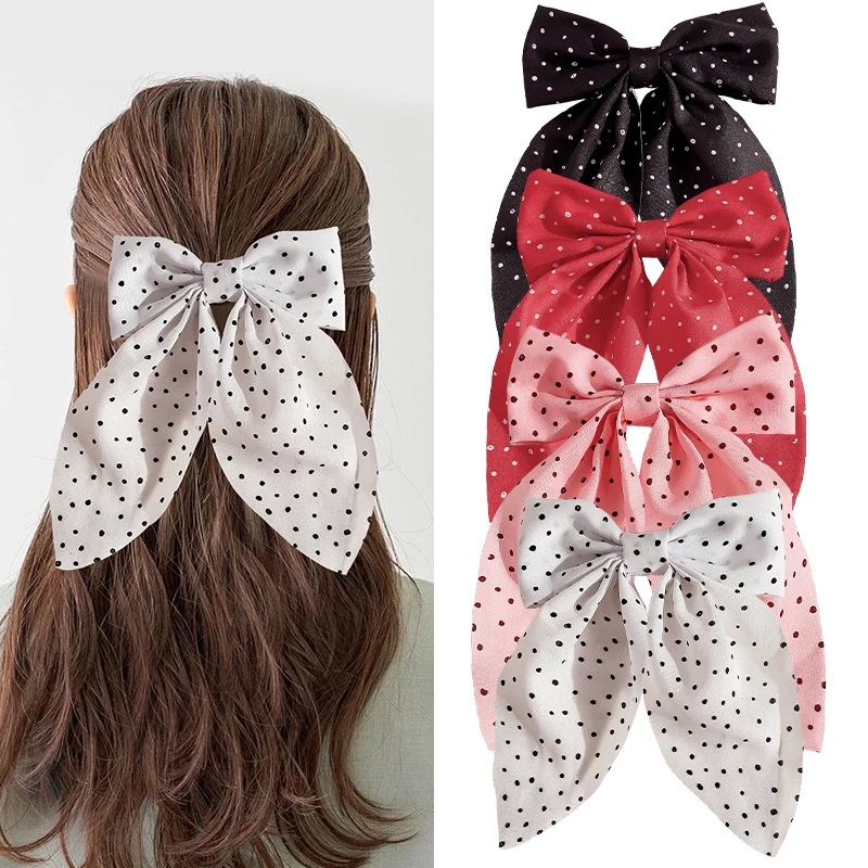 Die neue beliebte Haarspange mit Schleife gepaart mit dem Temperament eines Mädchens und einer Haarspangen-Kopfbedeckung. Haarspange mit Entenverschluss, geeignet für