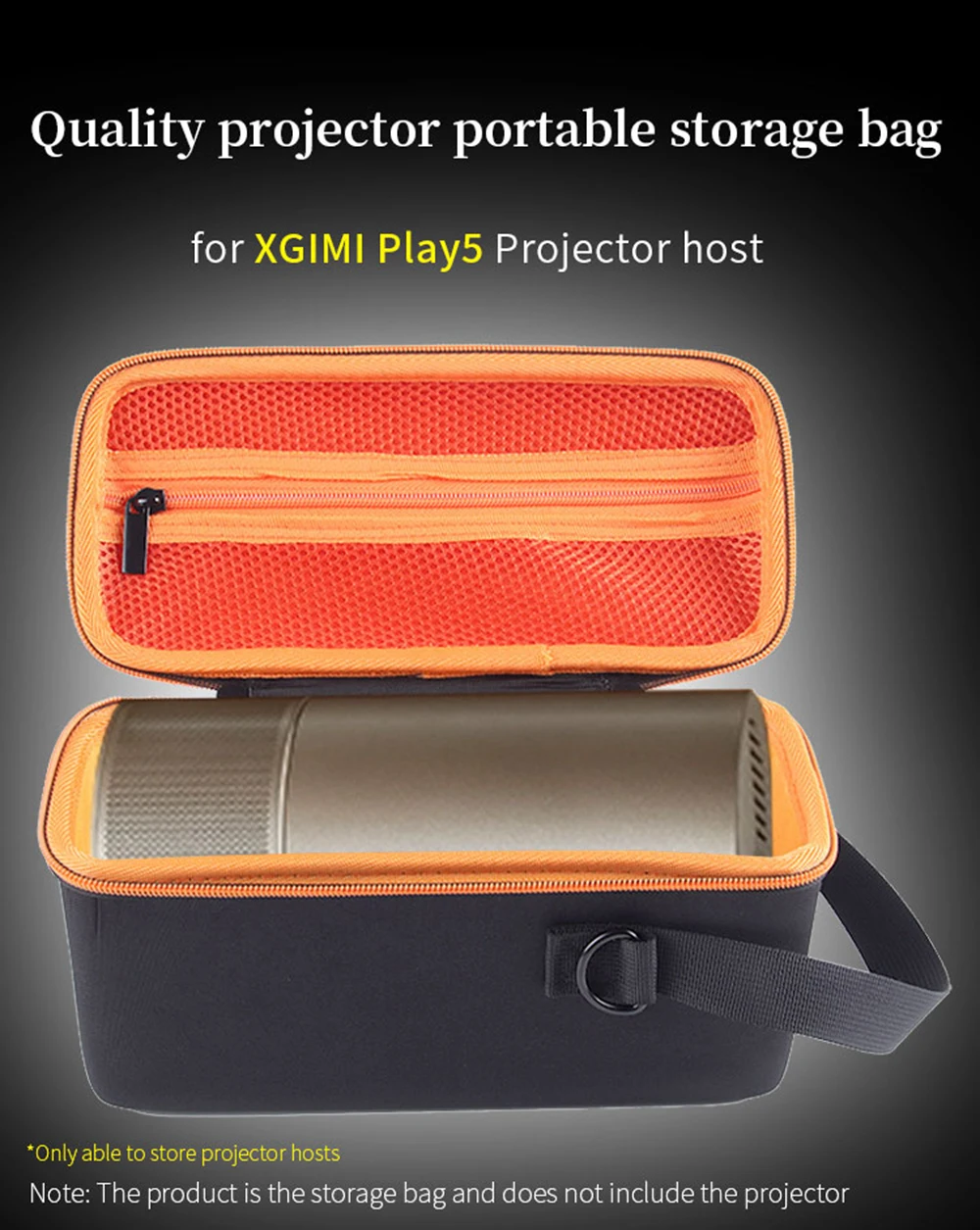 Hard Portable Bag for XGIMI Play5 Projector Box Play 5 Wear Resistance Compression Resistance Bags Travel Carrying Case