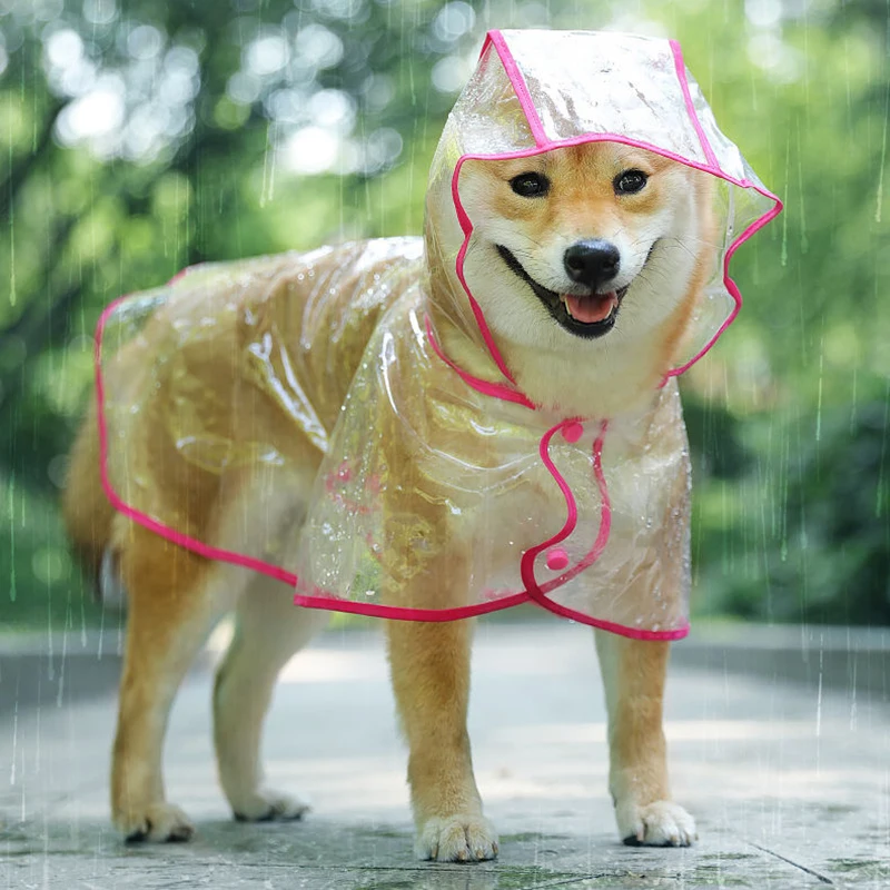 Dog raincoat Dog Gone Smart Coral 50 cm main image 1