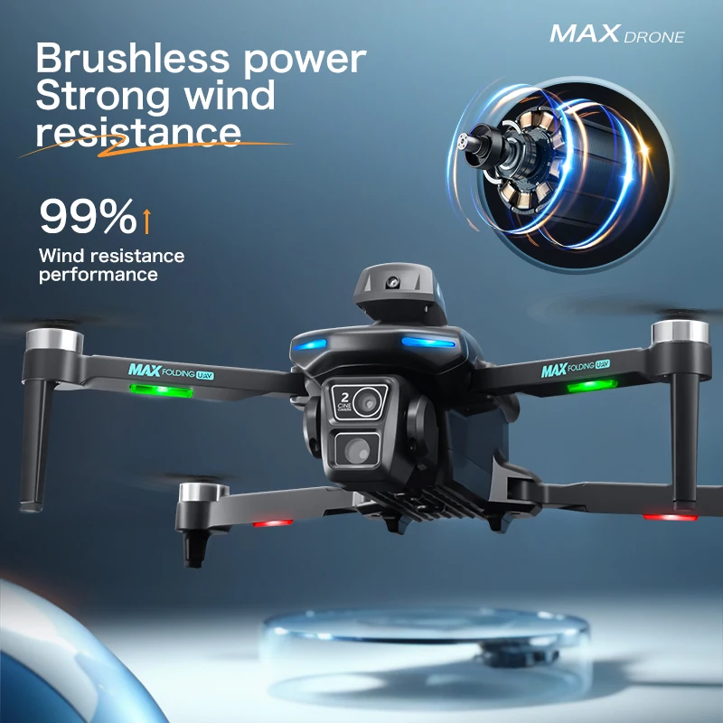 XT606 Folding RC Drone Aerial Brushless Quadcopter 4K/6K HD Camera Obstacle Avoidance Photography Optical Flow Airplane Kid Toy 2