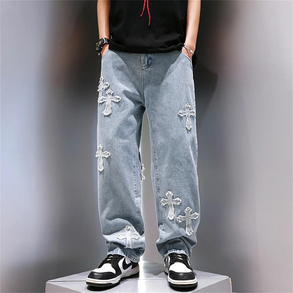 Baggy jeans mit kreuzen Clearance