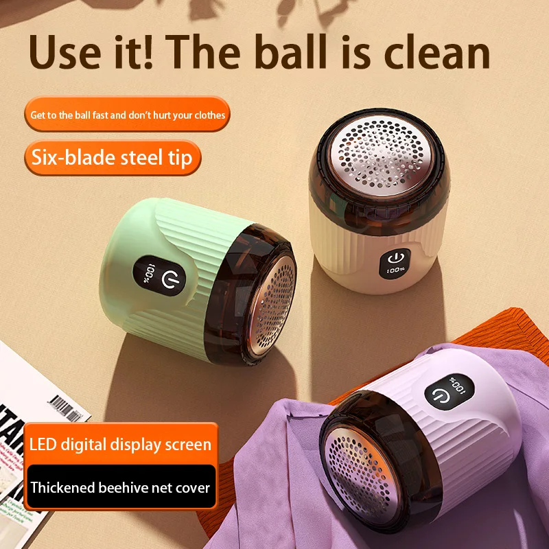 Xiaomi Electric Digital Display Hair Ball Trimmer Rechargeable Portable Home Clothing Hair Remover for Sweaters and Socks 2