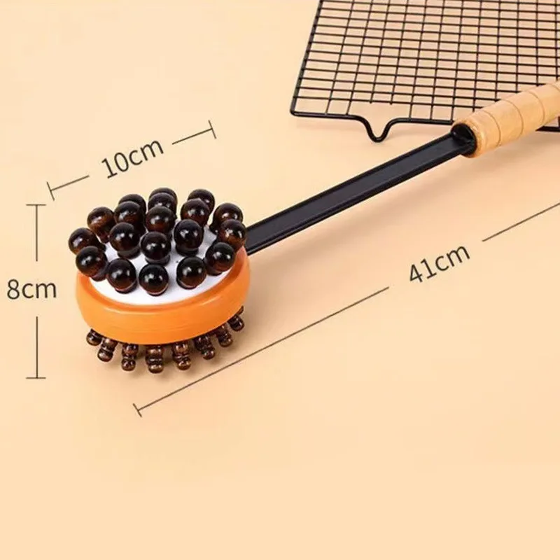 Double-sided Handheld Massage Hammer Round Head for Neck Shoulder Back Pain Relief  Wooden Muscle Relaxation Tool