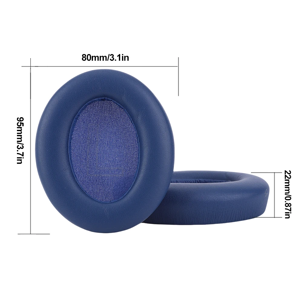 1 Pair Replacement Ear Pads Cushions Memory Foam Headphone Earpads Ear Cups Cover for Anker Soundcore Life 2 Q20 Q20+ Q20I Q20BT