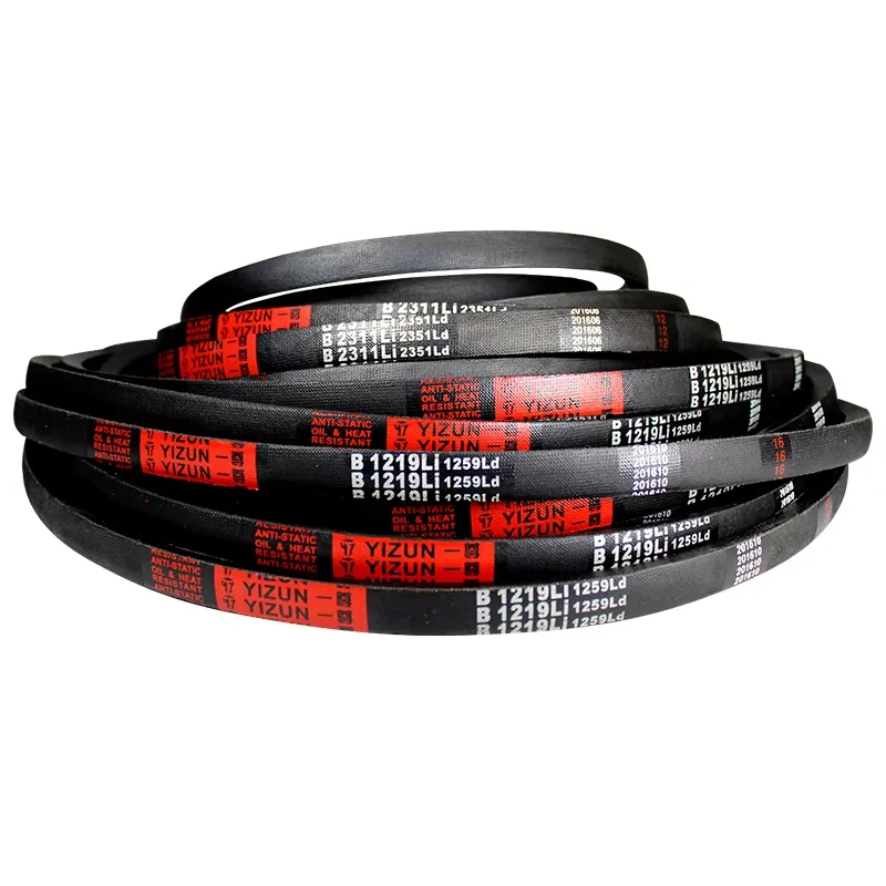 YIZUN B 타입 B24382700mm 하드 와이어 고무 드라이브 내부 길이 산업용 전송 농업 기계 V 벨트